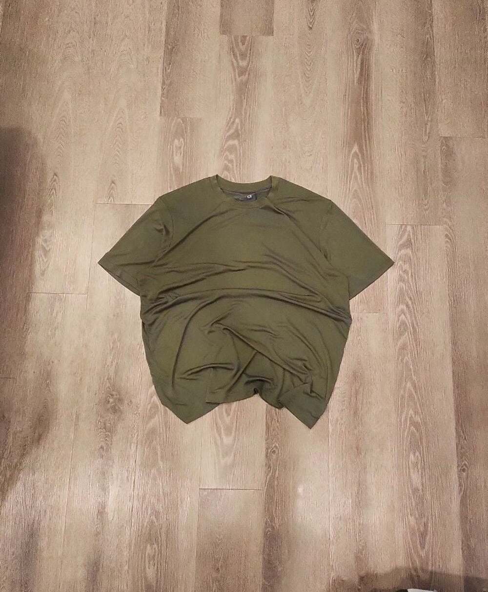 Gilden Olive Green Short Sleeve Athletic T-Shirt Men's Size L